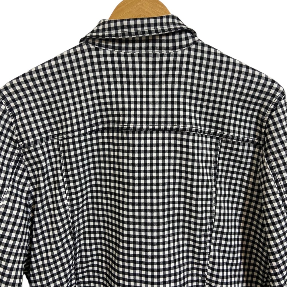 Ruby Rd Black White Gingham Checkered Button Fron… - image 9